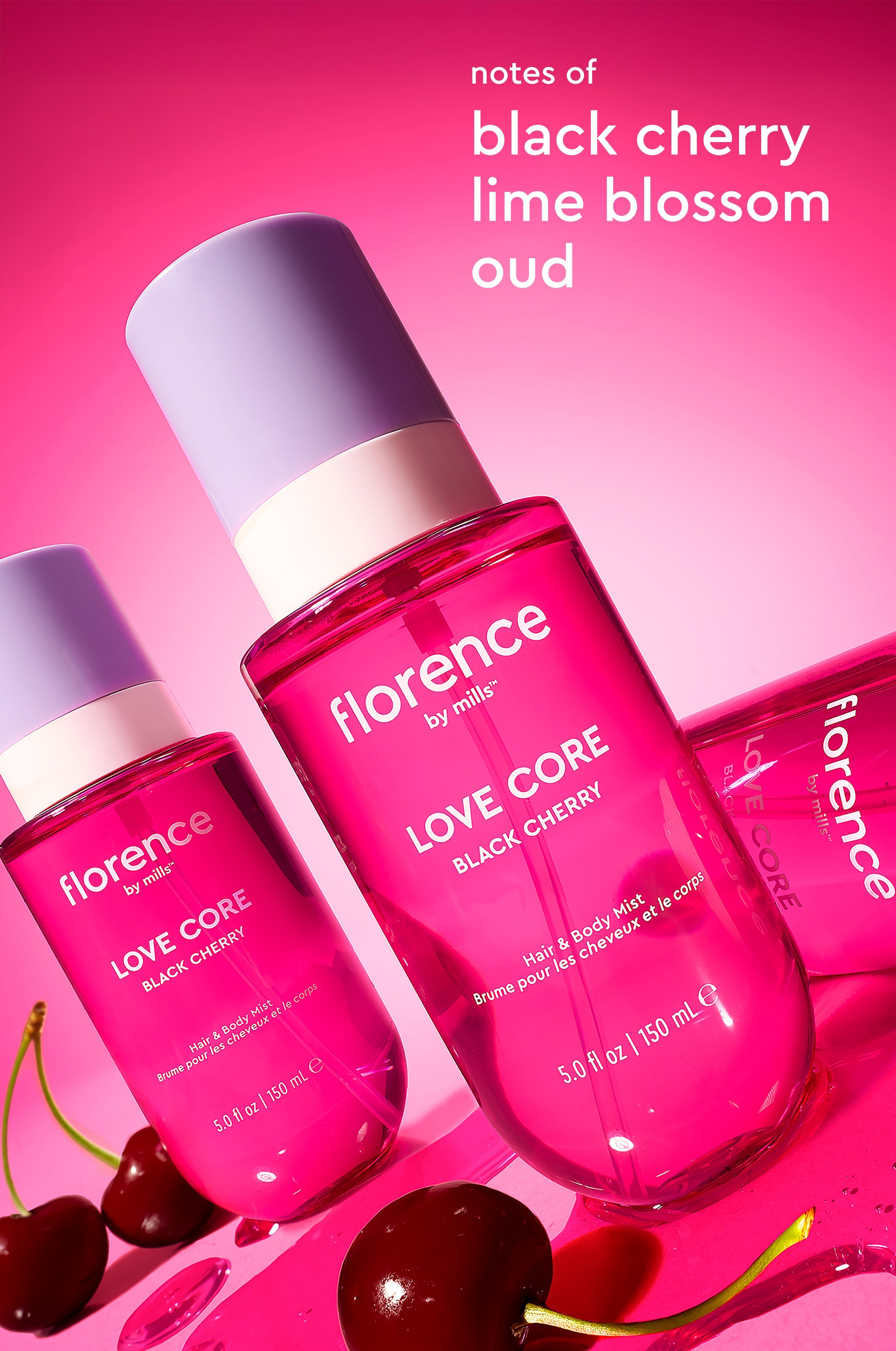 Love Core Black Cherry Hair & Body Mist by Millie Bobby Brown