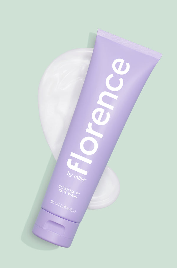 creamy face wash from Florence by Mills by Millie Bobby Brown